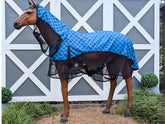 Hybrid Rainsheet 0g Fill - Blue w Navy Polka Dots & Navy Summer Mesh